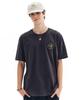 HELLO SUNRISE Hawaii Arch Logo Tee_Charcoal