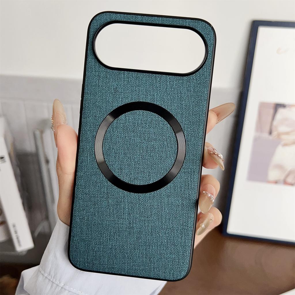 For Honor 500 5G Magnetic Case Drop-Proof TPU + Cloth Back Phone Cover