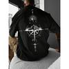 [Sun Rune T-Shirt] Men's Sun Rune Print Fashionable Short Sleeve T-Shirt - Summer Outdoor Short Sleeve