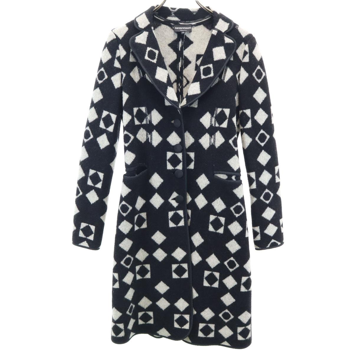 

Emporio Armani made in Italy Overall handle knit Chester coat 40 black Women Used