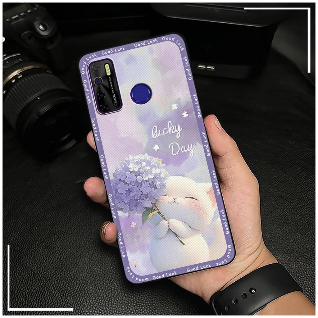 Durable Phone Pouch Phone Case For Tecno Camon15/15Air/16S/KD7H/CD6/CD7/Spark5/5Pro Anti-knock Graffiti Cartoon Silicone