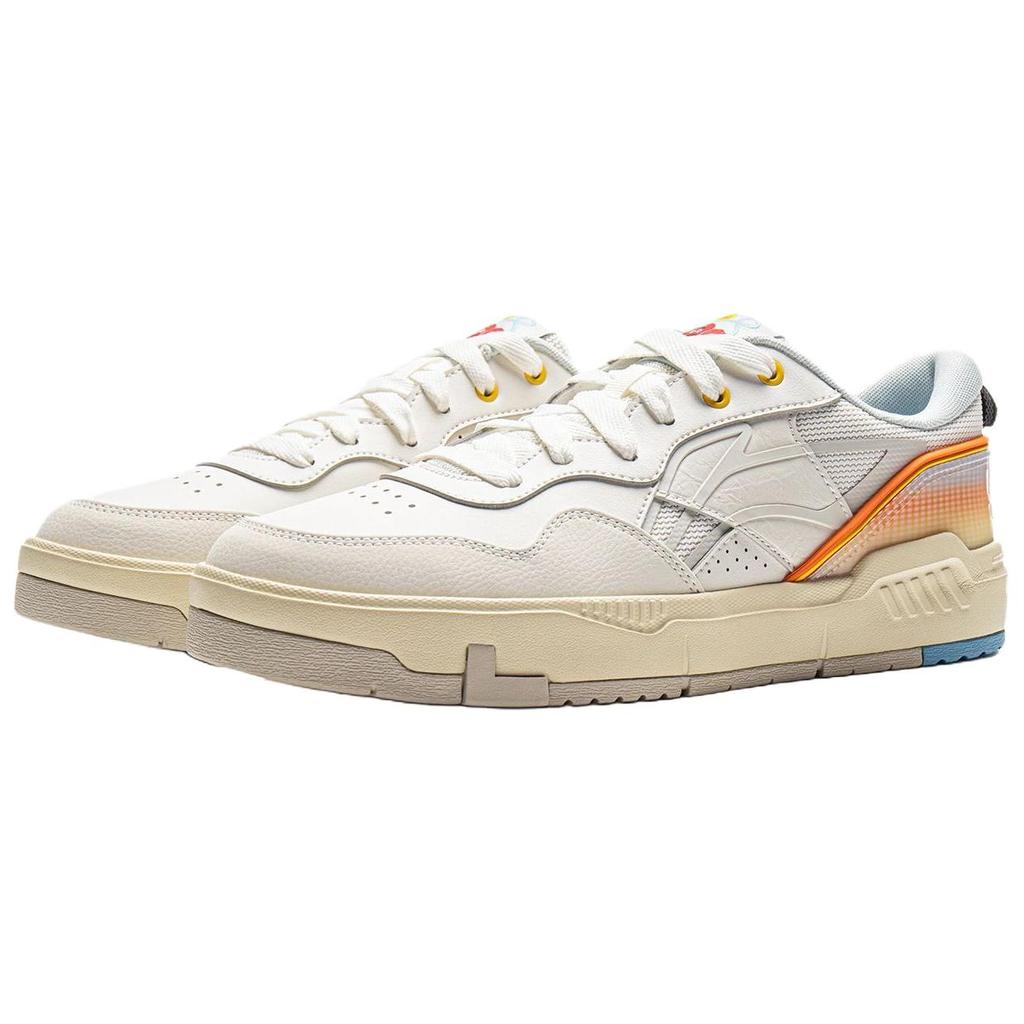 Li Ning Common 80s Coverage Slip Resistant Abrasion Resistant Breathable Height Increasing Low top Skateboard Shoes AGCV207-3