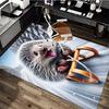 1pc Hedgehog Sledding Chair Mat - Anime Cartoon Design, Winter Wonderland Decor, Non-Slip Office Rug for Home and Workplace.C057