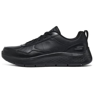 Go Walk Flex Pelle Comode Versatili Basse Casual Scarpe da Ginnastica Uomo Nere 216499-BBK