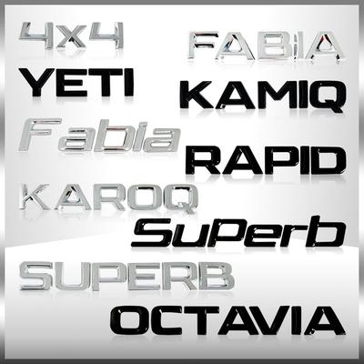 1Pc 3D ABS YETI FABIA Badge Sticker Rear Trunk Emblem Decal for OCTAVIA  RAPID 4x4