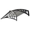 Awnings for Door Entrance, 38 X 40 In, Exterior Front Door Window Awnings with Drainage & ABS Bracket, Rain Snow Sun Protection, Overhang