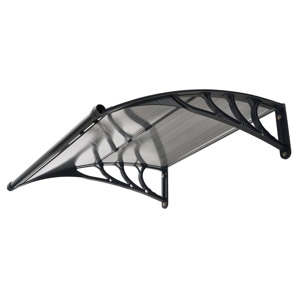 Awnings for Door Entrance, 38 X 40 In, Exterior Front Door Window Awnings with Drainage & ABS Bracket, Rain Snow Sun Protection, Overhang