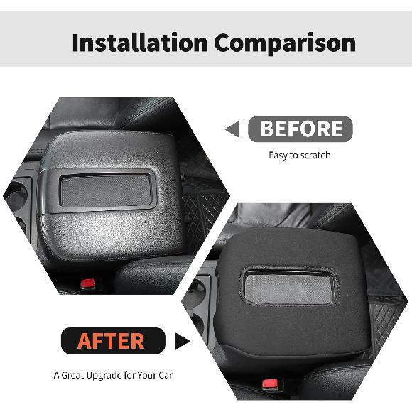 

RT-TCZ Center Console Armrest Box Pad Cover for Chevy Avalanche/Silverado/Suburban/Tahoe 2007-2013,for GMC Yukon 2007-2013