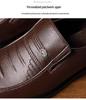 2024 Autumn Men's Soft Sole Casual Leather Shoes - Breathable Business Footwear for Middle-Aged and Elderly