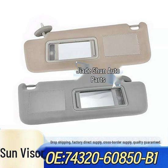 Toyota Prado FJ20 Sun Visor with Light 2002-2010 Sunshade (Model: 74320-60850-B1) Left