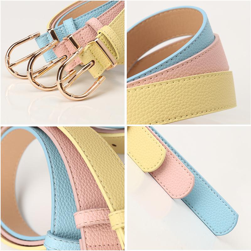 New Korean Version of Fashionable Versatile Belt Simple and Personalized Women's Belt Decorative Suit Jeans Belt Women
