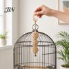 Safe Bird Toy Rattan Balls Parrot Toy, Chew with Metal Bell, Boredom Buster Parakeet Chewing Cage Accessory for Conure Cockatiel Budgies Lovebird Bell