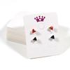 50pcs 3.8x4.8cm Earring Display Card Earring Card Holder Blank Kraft Paper Tags for DIY Ear Studs Long Drop Jewelry Display Card