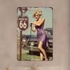 Retro Metal Wall Art for Living Room Farmhouse Decor