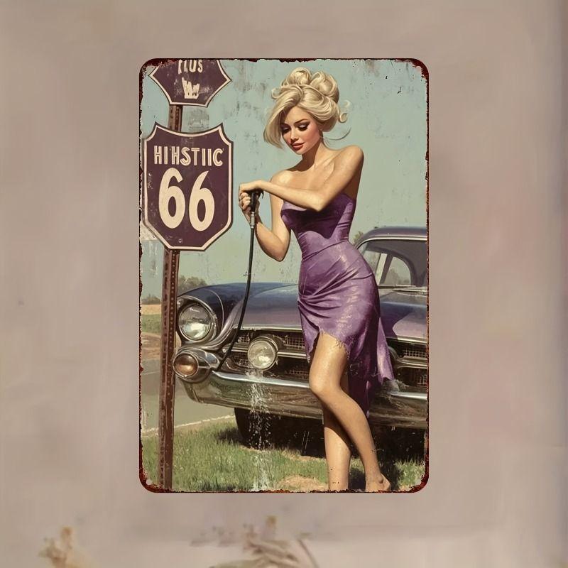 Retro Metal Wall Art for Living Room Farmhouse Decor