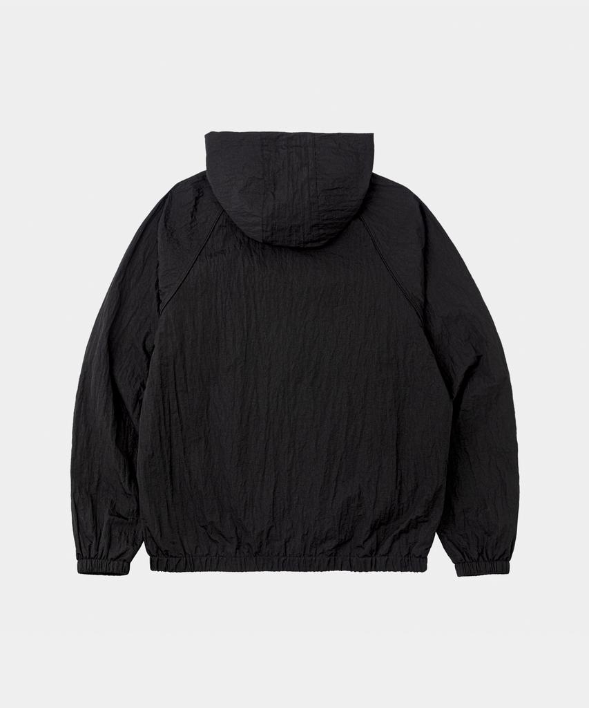 Lettercomo Shell Windpiping Windbreaker Jacket Black