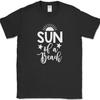 Sun Of A Beach T-Shirt Funny Family Vacation Ocean Humor Gift Text Tee