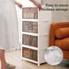 3 poziomy organizery do przechowywania plastikowe składane pudełko składane pojemniki do przechowywania z pokrywką na kółkach pojemnik do sypialni/gabinetu/pokoju z zabawkami