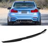 For M4 Style Glossy Black High Kick Trunk Lid Spoiler Fit for 3 Series F30 2013‑2019