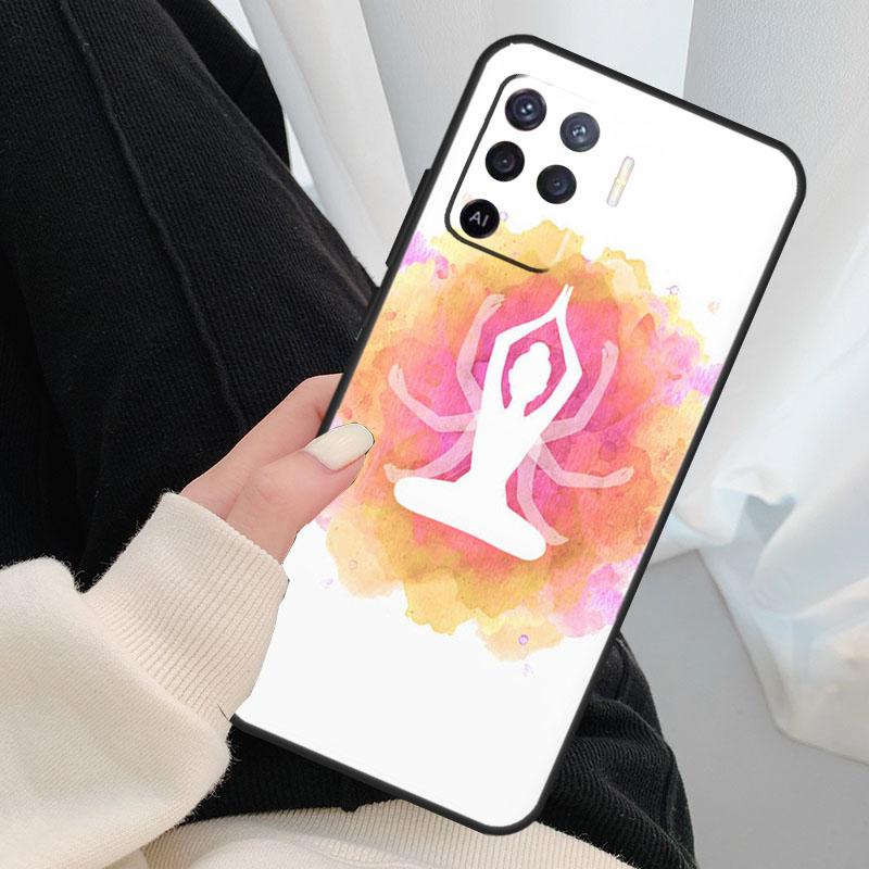 Yoga Om Hindu Symbol Case For Oppo A40 A60 A80 A5 Pro A15 A16 A17 A57 A77 A94 A74 A54 A76 A96 A18 A38 A58 A78 A98