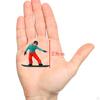 3 1/64 Mini Skiing Figure Table Scene Scenery Tiny Toys Scenario Accessories Supplies Children