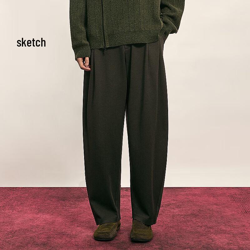 

CROQUIS Men s 2025 Autumn Knitted Loose Curved Casual Pants S