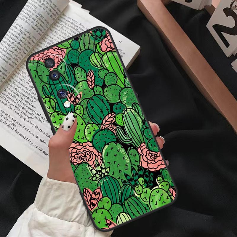 Cactus Pattern Case For Honor X8 X9 X7 X6 a 8X 9X X9a Cover For Honor Magic 5 Pro 10 50 70 90 Lite Coque