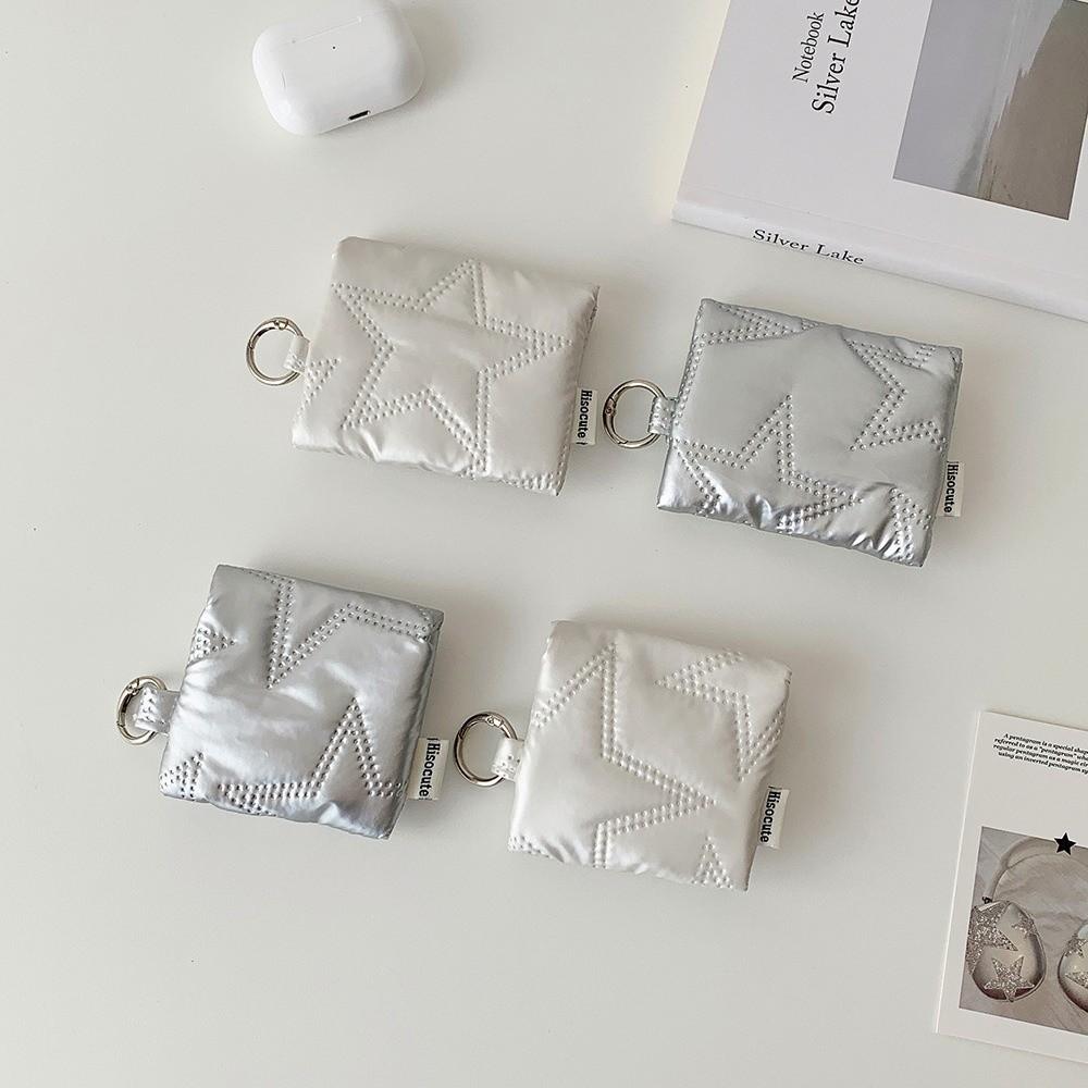 Lightweight Data Cable Organizer with Chain Mini Earphone Pouch Portable Headphone Storage Bag