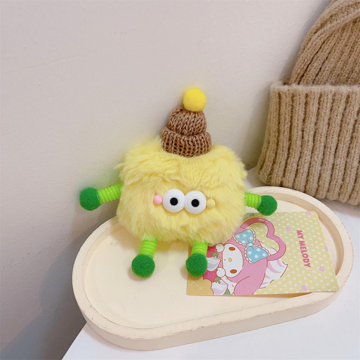 

For AirPods Pro 2/Pro Plush Fluffy Warm Case 3D Cartoon Spring Man Earphone Cover