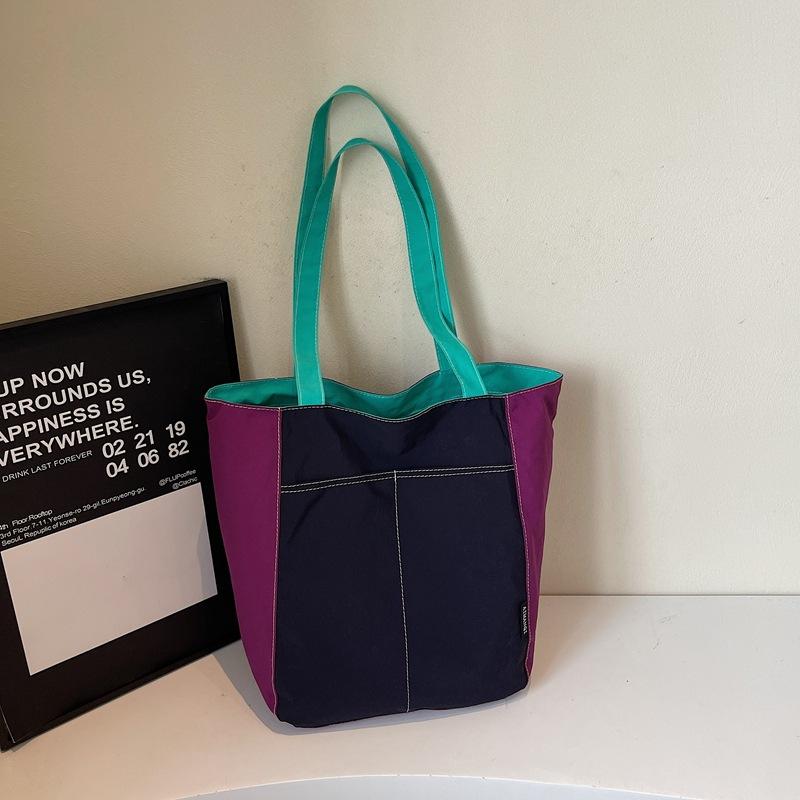 Japanese Niche Design Casual Shoulder Cloth Bag 2025 Spring Trend Foreign Style Personality Large Capacity Commuter Tote Bag