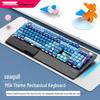 Langtu K1000MOA Mechanical Gaming Keyboard - Wired 104-Key Blue Switch, PBT Keys, for Esports & Office.