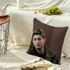 S-Supernatural Dean W-Winchester Soft Pillow Shell For Sofa Living Space Bedroom Headboard Backrest Square Cushion Cozy