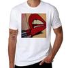 Lipstick Popart Tshirt Casual Minimalist Short Sleeve Top Tshirt