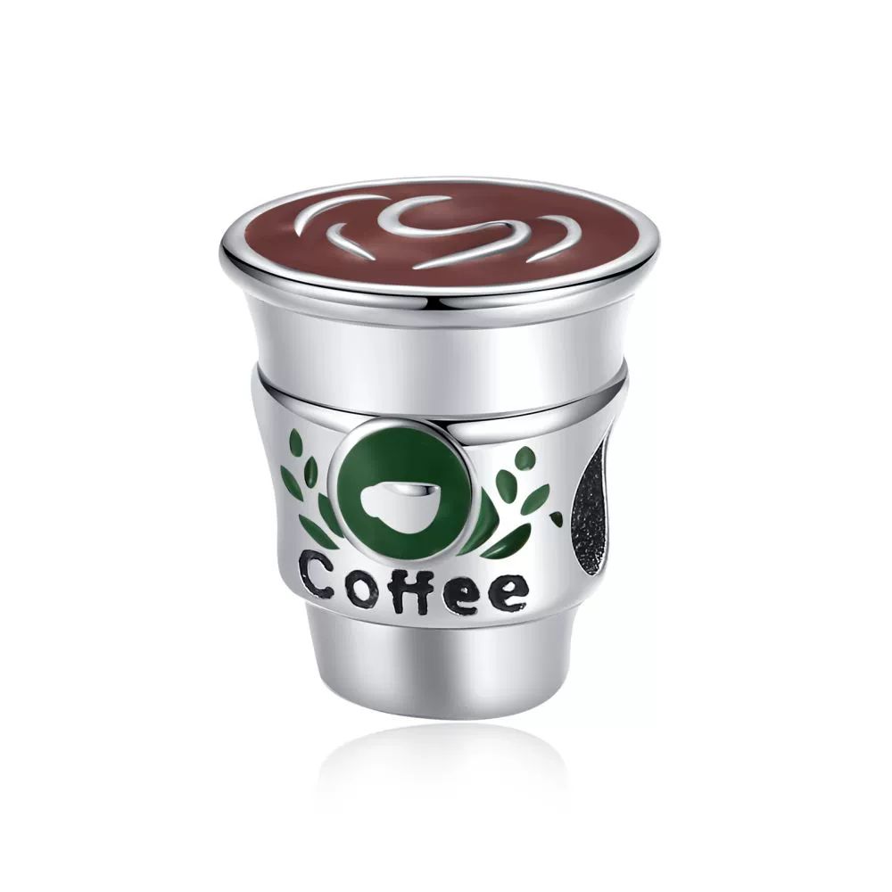 Copper Charm Cute Coffee Pendant Beads Fit Original Bracelet Necklace Diy Jewelry Women Gifts