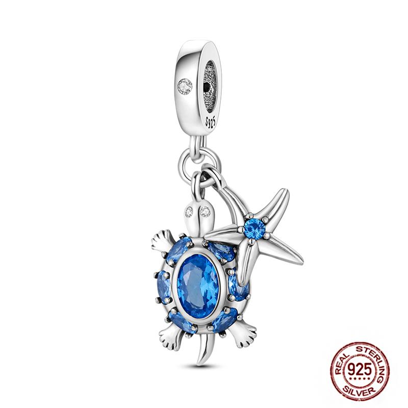 Ocean World Series Original Charms Copper Sea Turtle Octopus Dolphin Seahorse Beads Fits Bracelet Diy Jewelry Gift