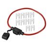 A ABSOPRO Fuse Holder 25A Mini Style Fuse 12 AWG Fuse Holder Waterproof