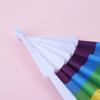 Fan Summer Gift Folding Rainbow Folding Dance Photo Prop Tool Handle Hand Fan Rainbow Folding Fan