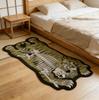 Creativity Bedroom Decor Irregular Shape Carpet Tiger Pattern Carpets for Living Room Anti Slip Cloakroom Floor Mat Washable Rug