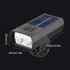 Solar Bike Light Headlight 1200mAh USB Rechargeable Display Bicycle Flashlight Front Lamp For Mountain And Road Bikes
