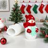 Reusable Food Grade Silicone Candle Mould for Snowman Shape Candle Soaps Chocolates Art