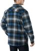 CQR Thick Sherpa Jacket Night Sky Size Durable and Check Solid Perfect for Outdoor and American Casual Men's (HOK710) - S, Warm, & Suede,