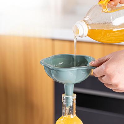 Kitchen Rose Funnel Oil DrainPlastic Large-diameter FunnelLiquid Oil FunnelOil Pot Drain