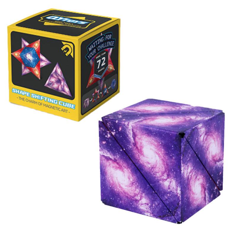 Magnetic Magic Cube Variety Geometric Changeable 3d Decompression Infinite Cube For Kids Toys