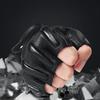 Sheepskin Motorcycle Gloves Breathable and Non Slip Summer Men's Genuine Leather Half Finger Sports Motorcycle Riding Gloves