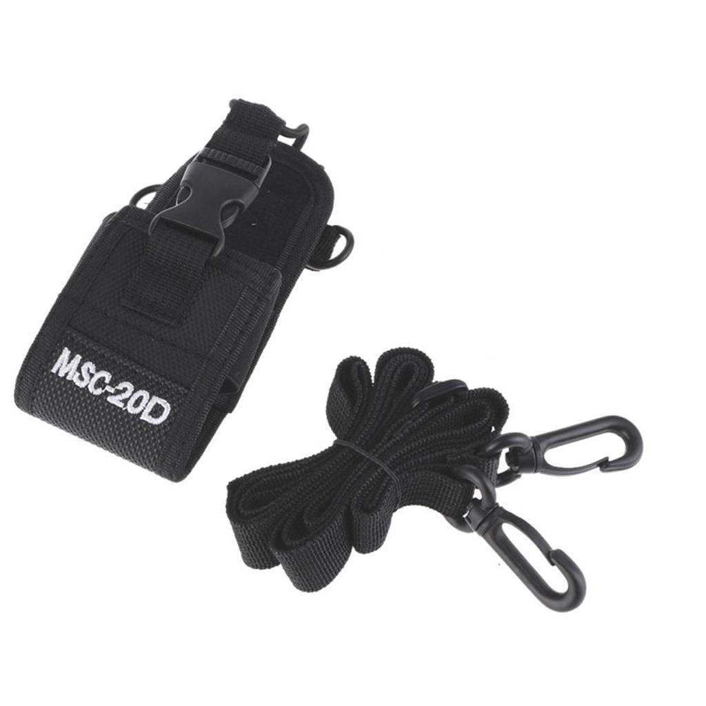 Walkie Talkie Nylon Belt Bag for UV-5R BF-888S Two Way Radio Holder Holster with Adjustable Detachable Shoulder Strap
