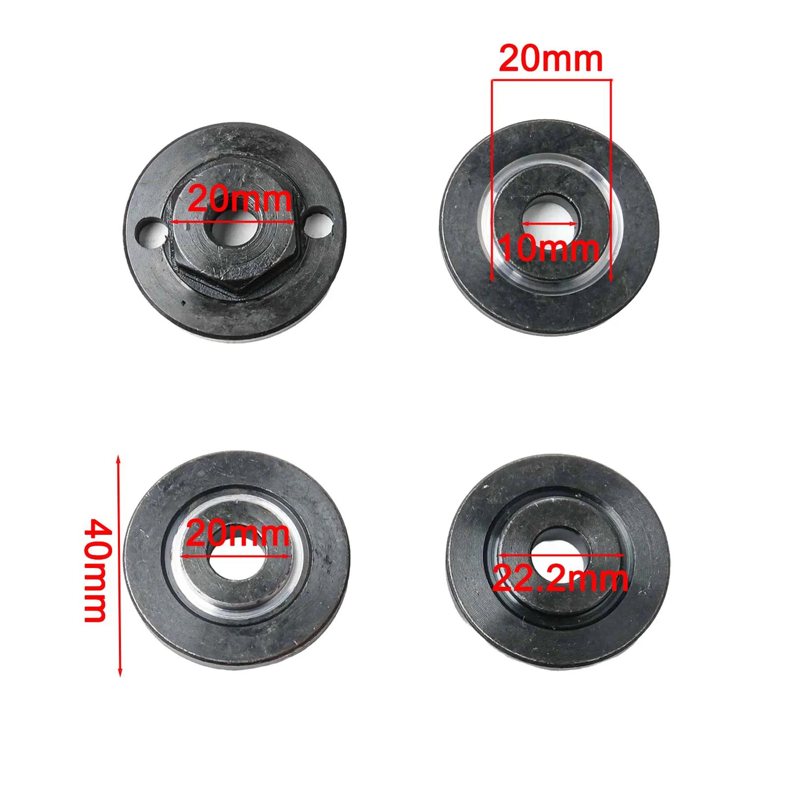 

4pcs Inner Outer Flange Nut Set for Angle Grinders Fits Circular Saw Blades with 20 22 22 2mm Inner Diameter and 12mm Groove China Mainland