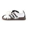 Adidas VL COURT 2.0 Spotted Cow Wear resistant And Lightweight Low top Skateboard Shoes Unisex Black White ID6015(Team801-S-BOX)