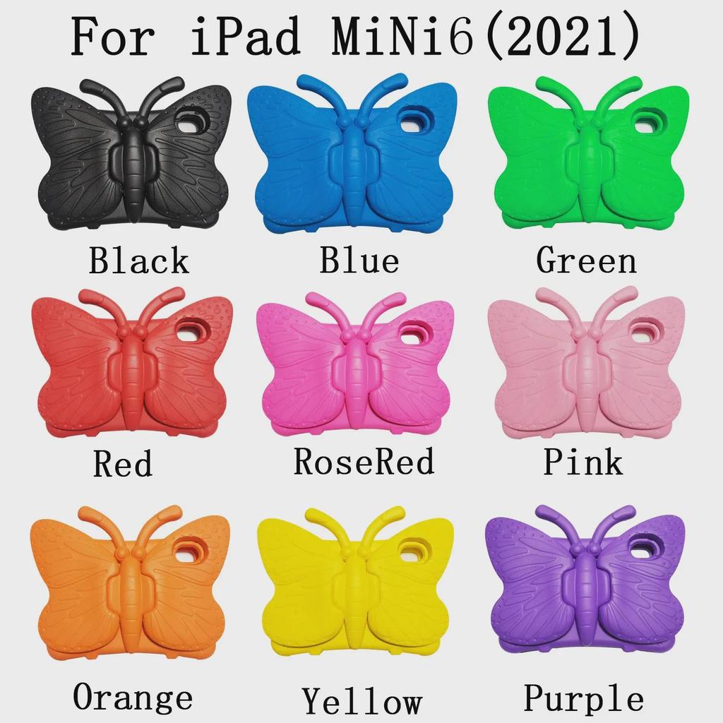 Protective EVA Kids' Butterfly Tablet Case for iPad Mini6 (2021) - Anti-Fall Design