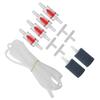 Aquarium Air Pump Accessories Air Pump Fittings Kit with Check Valves Air Stones Water Pipe
