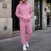 Completo da Ginnastica con Cappuccio da Uomo per Autunno Inverno, Spesso Pullover a Vestibilità Larga Tuta da Corsa, Abbigliamento Casual Atletico per Jogging